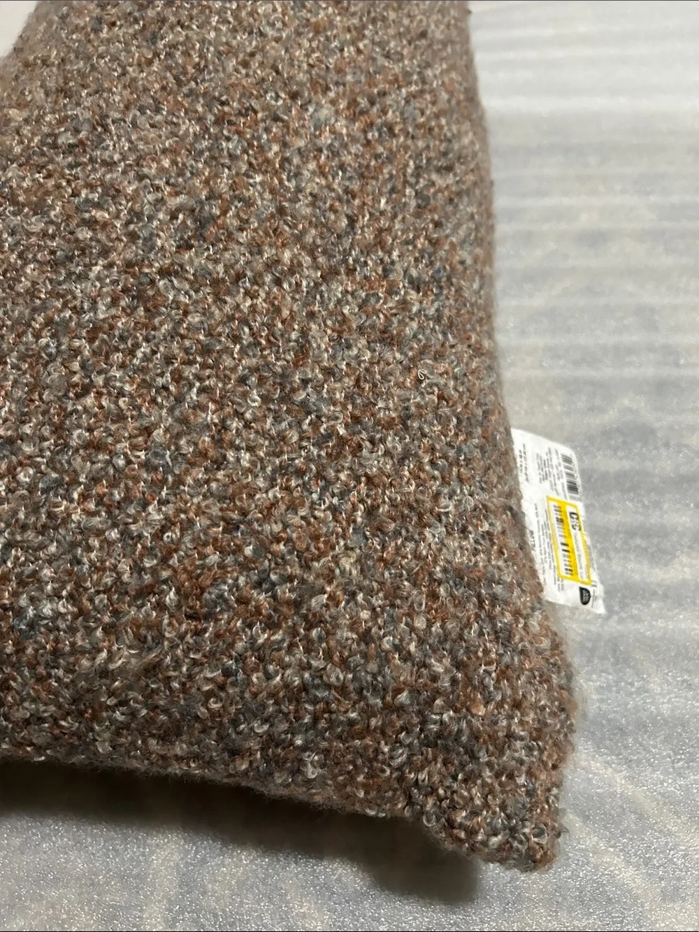 Casaluna 14” x 48” Textured Bouclé Oversized Lumbar Pillow - Brown